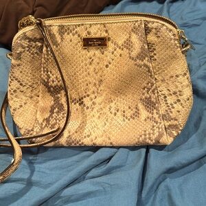 Kate Spade snakeskin over shoulder/crossbody